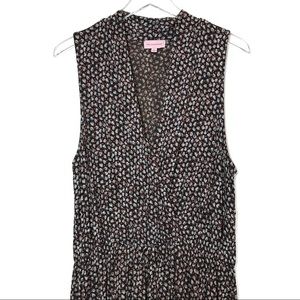 Dia & Co Molly & Isadora Leaf Print Maxi Dress 2X